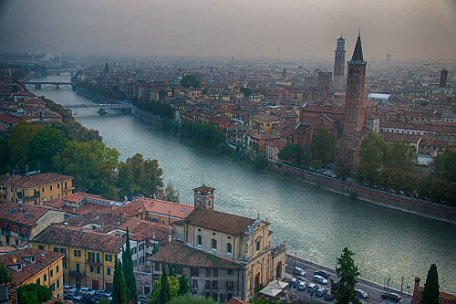 Verona landscape from the Castel